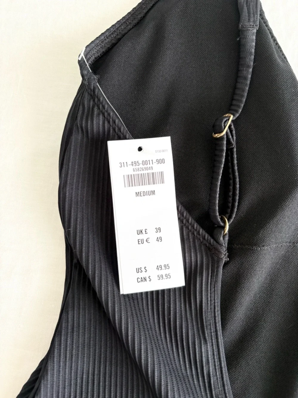 NWT Black Hollister One Piece Swimsuit - Picture 3 of 3